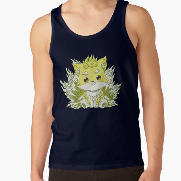 Cute Ponta In Ukiyo E A Traditional Japanese Art Style With Pastel Color From Skeleton Knight In Another World Or Gaikotsu Kishi Sama Anime Show Tank Top - Image 5