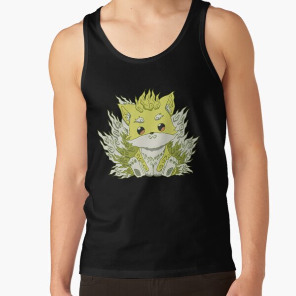 Cute Ponta In Ukiyo E A Traditional Japanese Art Style With Pastel Color From Skeleton Knight In Another World Or Gaikotsu Kishi Sama Anime Show Tank Top - Image 2
