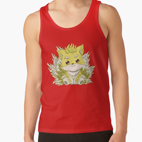 Cute Ponta In Ukiyo E A Traditional Japanese Art Style With Pastel Color From Skeleton Knight In Another World Or Gaikotsu Kishi Sama Anime Show Tank Top - Image 4