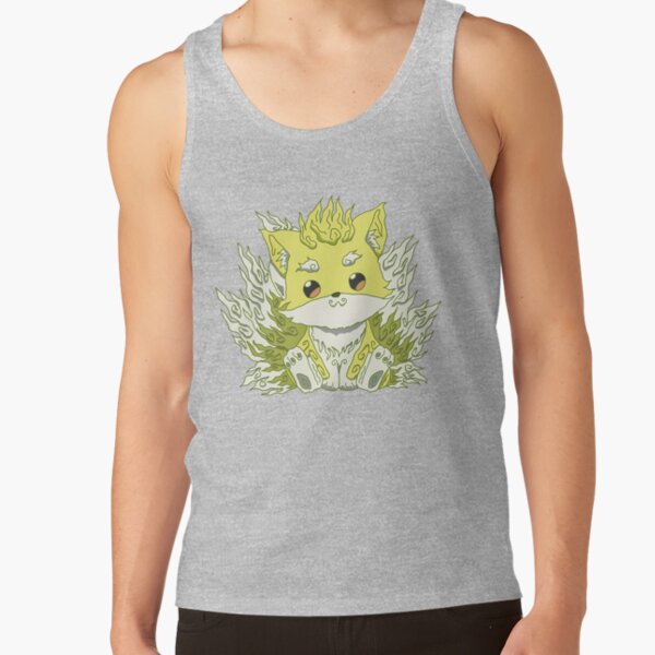 Cute Ponta In Ukiyo E A Traditional Japanese Art Style With Pastel Color From Skeleton Knight In Another World Or Gaikotsu Kishi Sama Anime Show Tank Top - Image 3