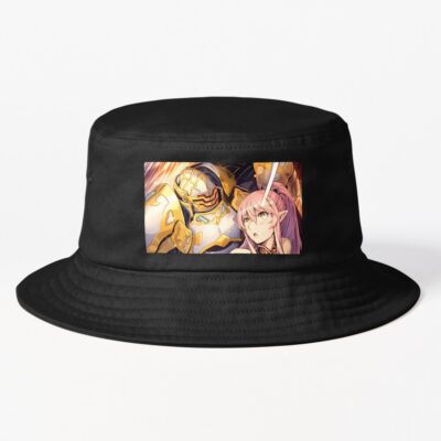 Skeleton Knight In Another World Arc And Arian Gulenis Maple Bucket Hat