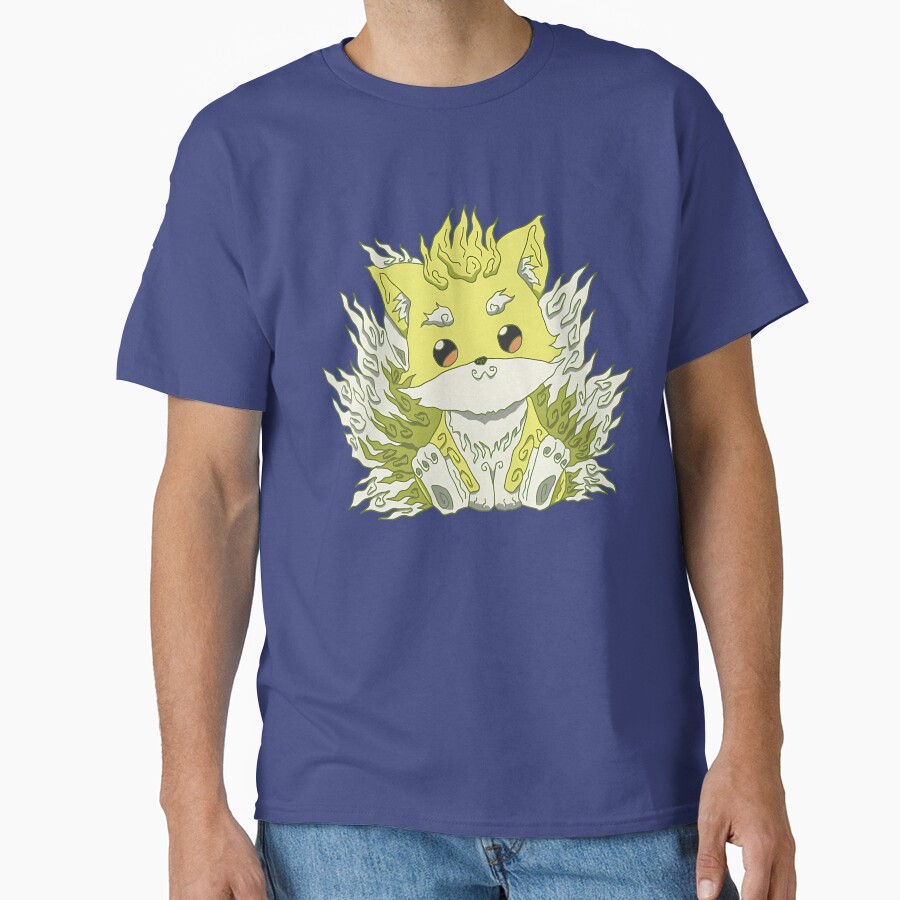 Cute Ponta In Ukiyo E A Traditional Japanese Art Style With Pastel Color From Skeleton Knight In Another World Or Gaikotsu Kishi Sama Anime Show T-shirt - Image 4
