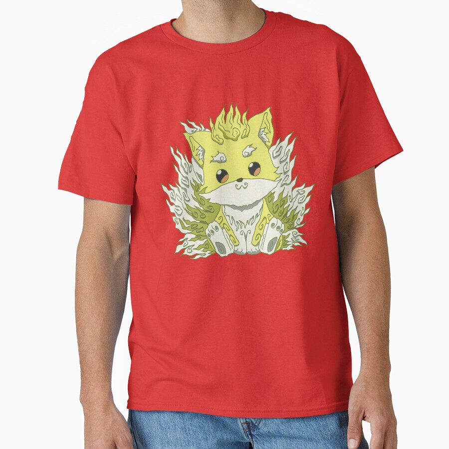 Cute Ponta In Ukiyo E A Traditional Japanese Art Style With Pastel Color From Skeleton Knight In Another World Or Gaikotsu Kishi Sama Anime Show T-shirt - Image 5