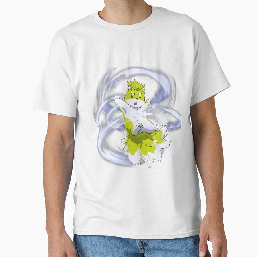 Ponta Skeleton Knight In Another World Anime Peeker Characters T-shirt - Image 2