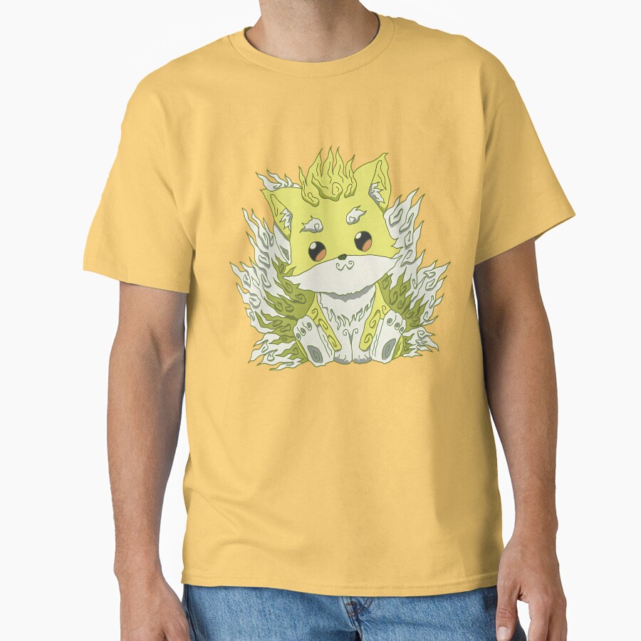 Cute Ponta In Ukiyo E A Traditional Japanese Art Style With Pastel Color From Skeleton Knight In Another World Or Gaikotsu Kishi Sama Anime Show T-shirt - Image 6