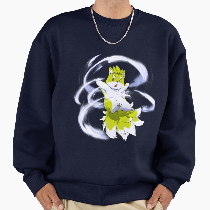 Ponta Skeleton Knight In Another World Anime Peeker Characters Sweatshirt - Image 5
