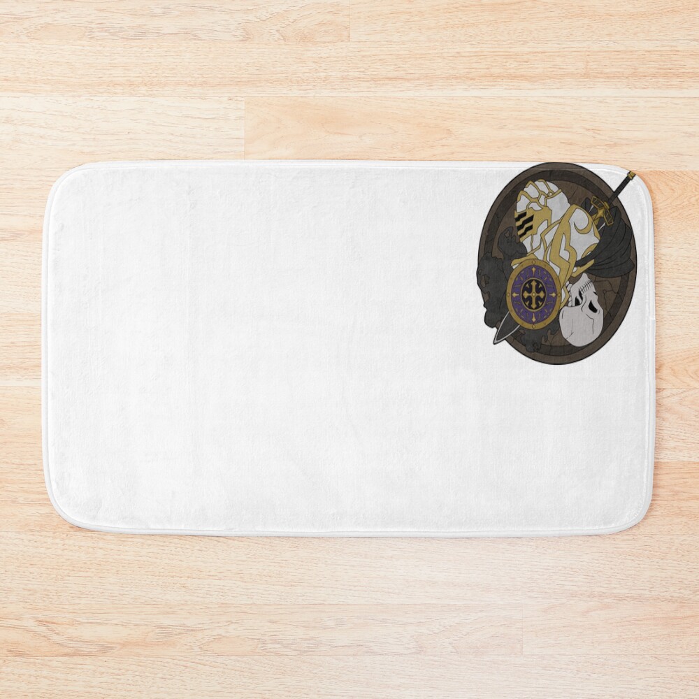 Skeleton Knight Bath Mat