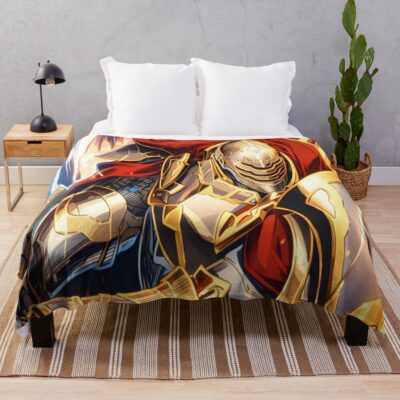 Skeleton Knight In Another World Arc Throw Blanket