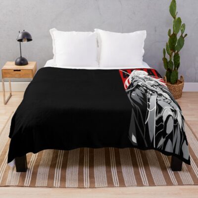 Ariane Skeleton Knight In Another World Throw Blanket
