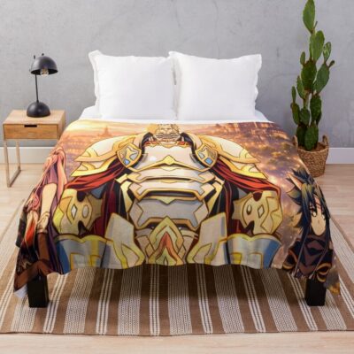 Skeleton Knight In Another World Cover Image Throw Blanket