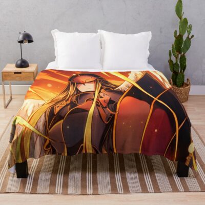 Skeleton Knight In Another World Michael Throw Blanket