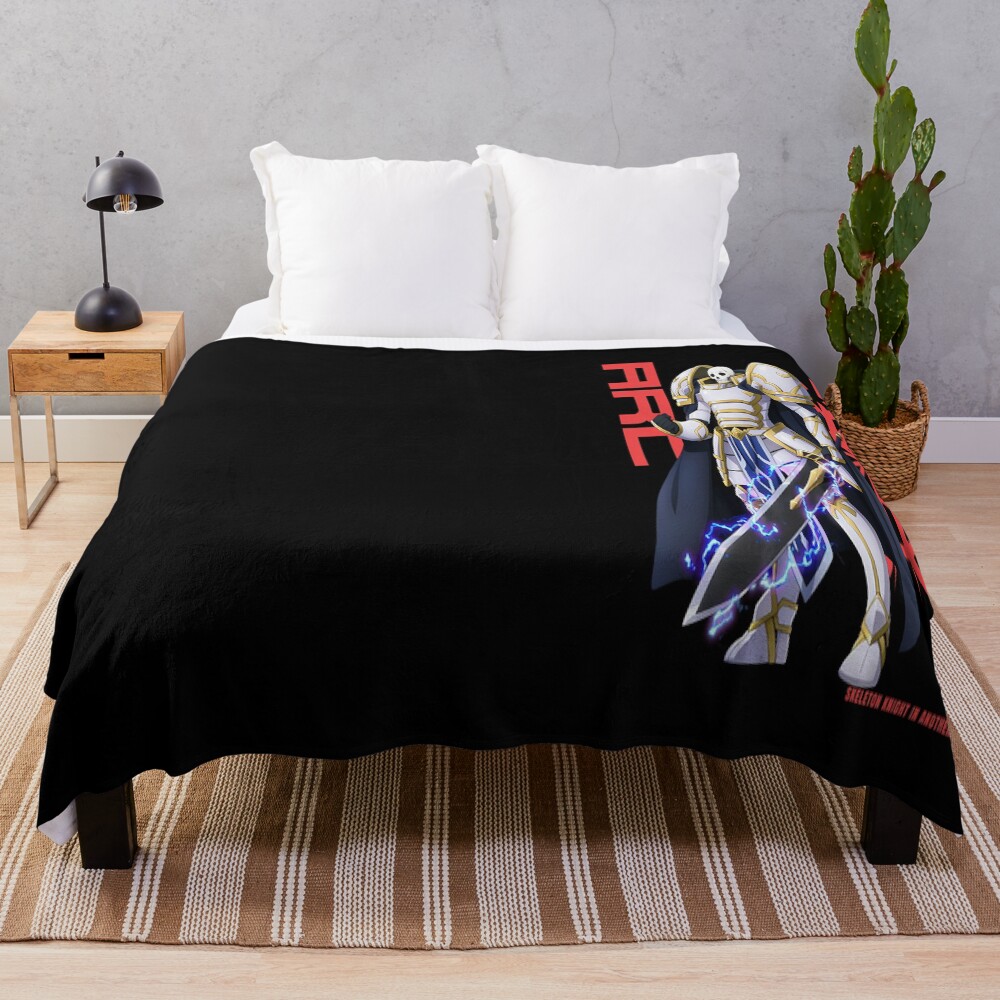Arc Skeleton Knight In Another World Throw Blanket