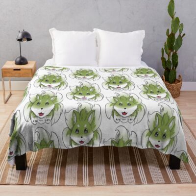 Cute Anime Mascot Throw Blanket