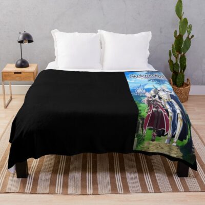 Skeleton Knight In Another World Throw Blanket
