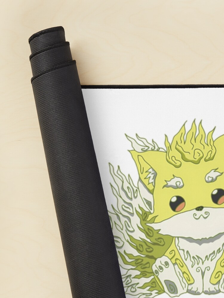 Cute Ponta In Ukiyo E A Traditional Japanese Art Style With Pastel Color From Skeleton Knight In Another World Or Gaikotsu Kishi Sama Anime Show Mouse Pad - Image 2