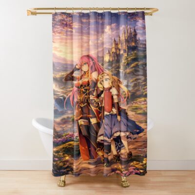 Skeleton Knight In Another World Arian Gulenis Maple Shower Curtain