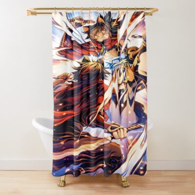 Skeleton Knight In Another World Sasuke Shower Curtain