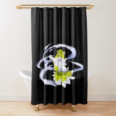 Ponta Skeleton Knight In Another World Anime Peeker Characters Shower Curtain