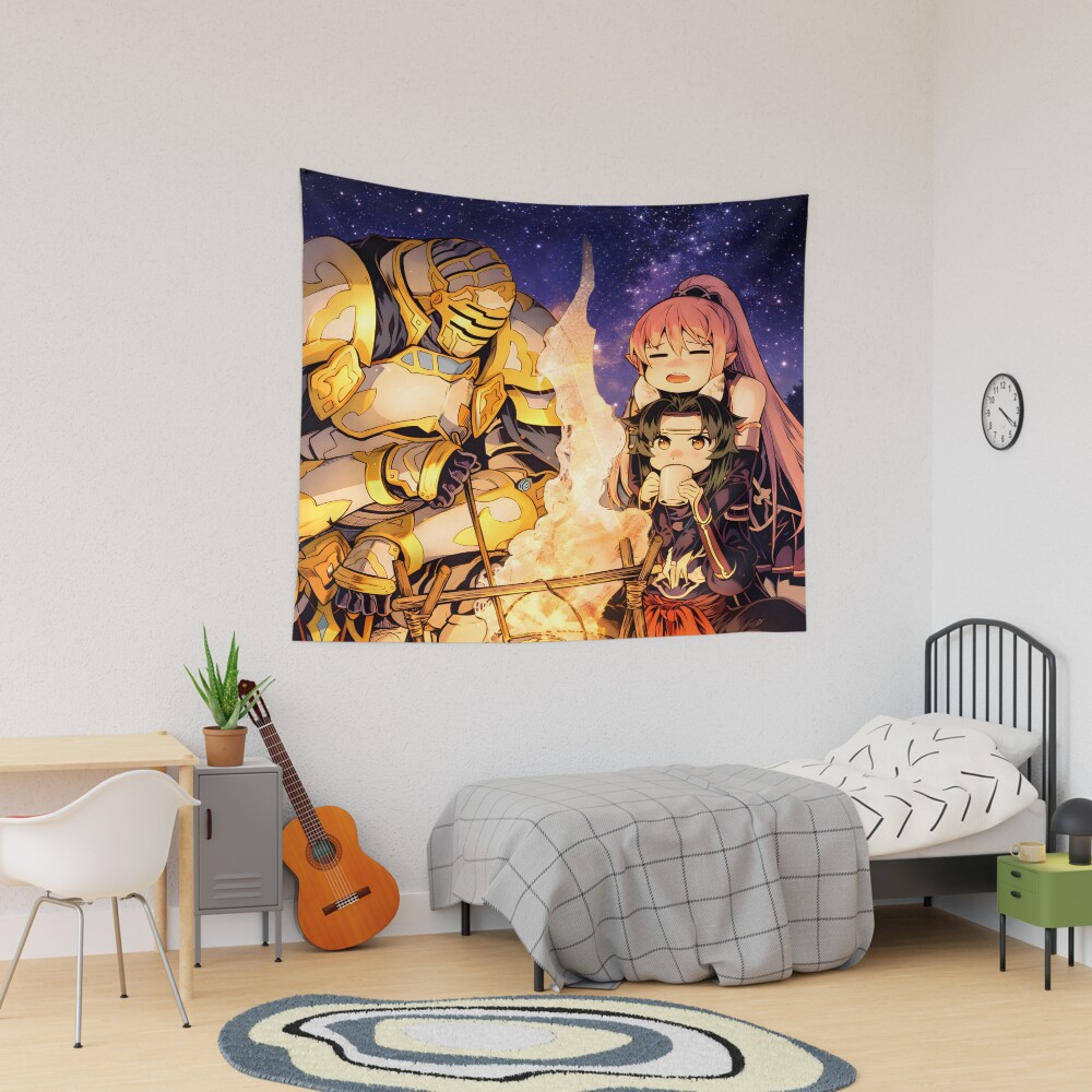 Skeleton Knight In Another World Having Fun Tapestry