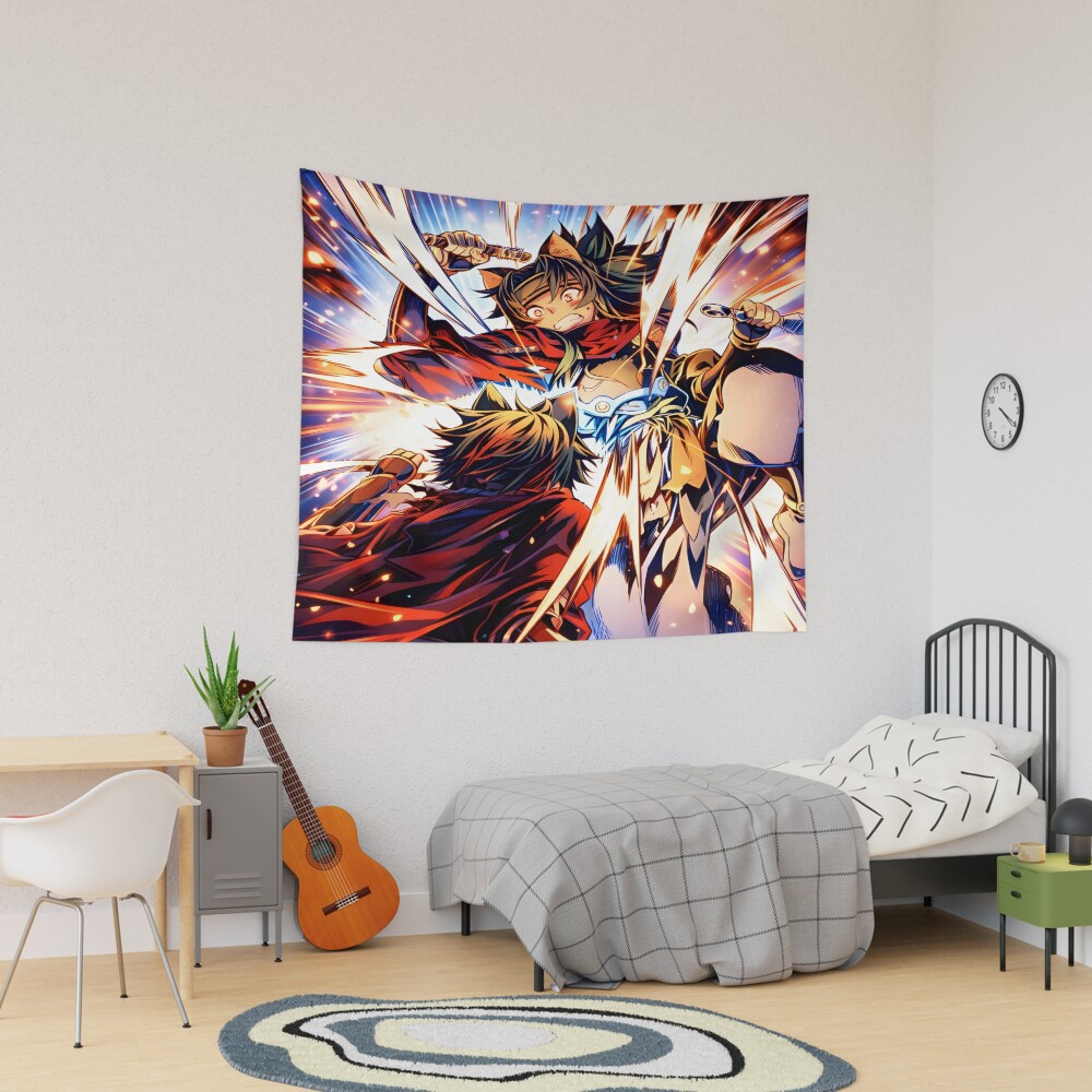 Skeleton Knight In Another World Sasuke Tapestry