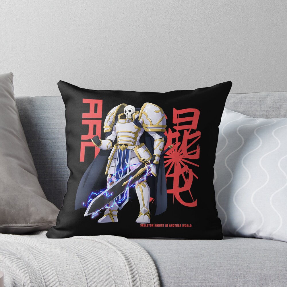 Arc Skeleton Knight In Another World Throw Pillow
