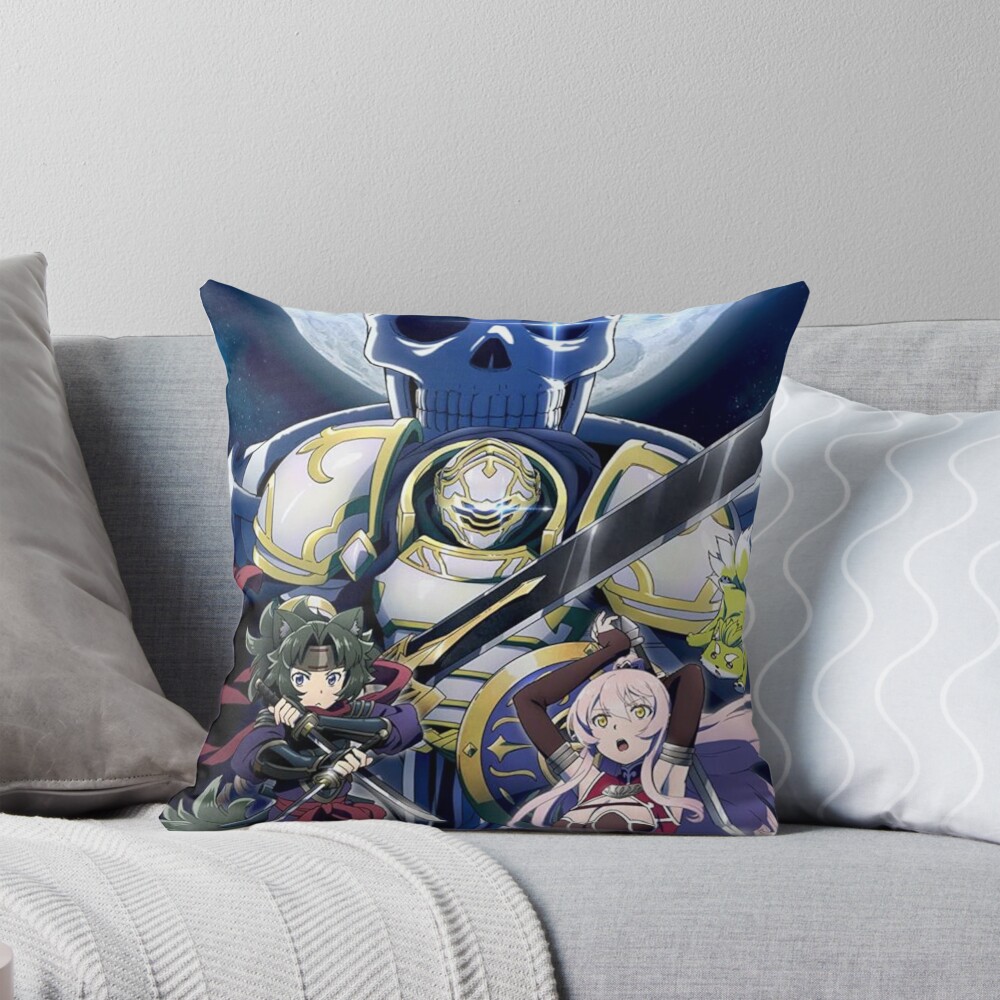 Skeleton Knight In Another World Hot Characters Throw Pillow