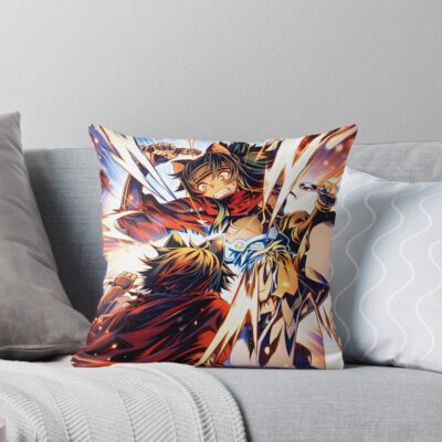 Skeleton Knight In Another World Sasuke Throw Pillow