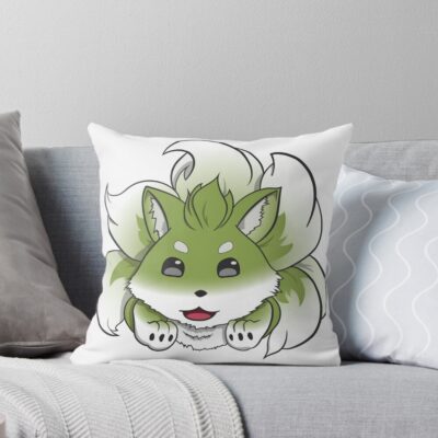 Cute Anime Mascot Throw Pillow