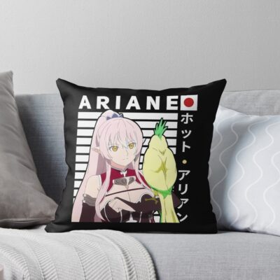 Ariane Skeleton Knight Throw Pillow