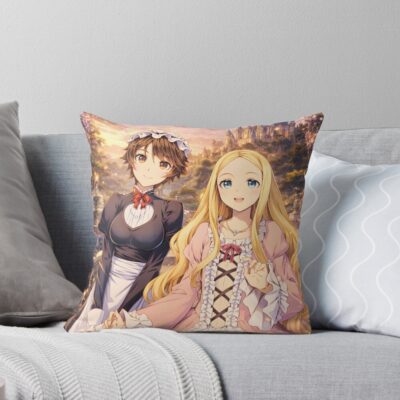 Skeleton Knight In Another World Yuriana Melor Marissa Roden Ollavu Throw Pillow